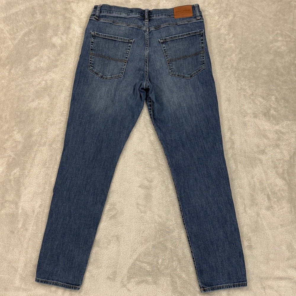 Lucky Brand Jeans Mens 36x34 Stark Blue 412 Athletic Slim Stretch Comfort Denim - Picture 2 of 16
